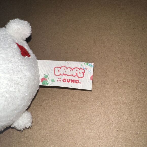 NEW GUND Drops Plush Benny Burr White Bear Stuffed Animal NEW - Picture 6 of 11